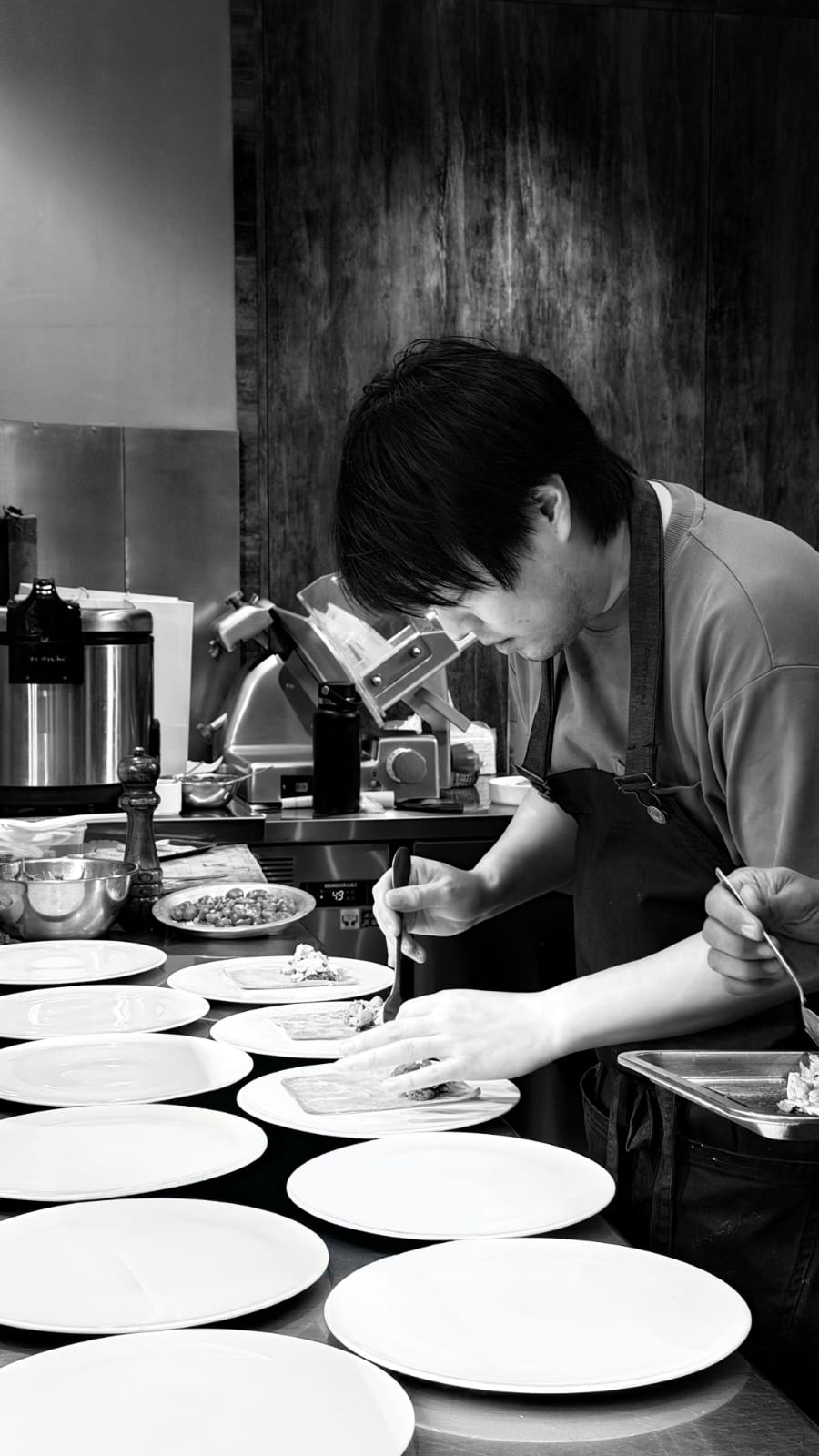 Chef plating at ANTHEM